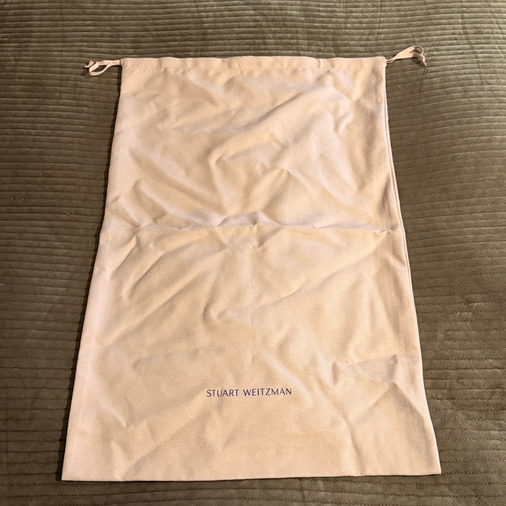 Stuart Weitzman Extra Large Pink Drawstring Dust … - image 6